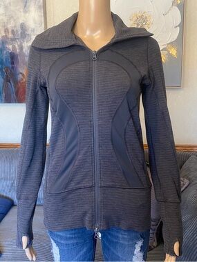 lululemon athletica Dark Charcoal Full-Zip Utility Jacket